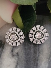 Bollywood Indian Pakistani American Diamond AD cubic zircon CZ stud