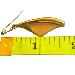 Hand Crafted 10K Gold Vermeil Modern Organic Wing Earrings 1.5″ Drop
