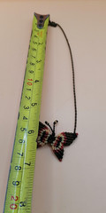 Handmade Macrame Butterfly Anklet, Multicolor