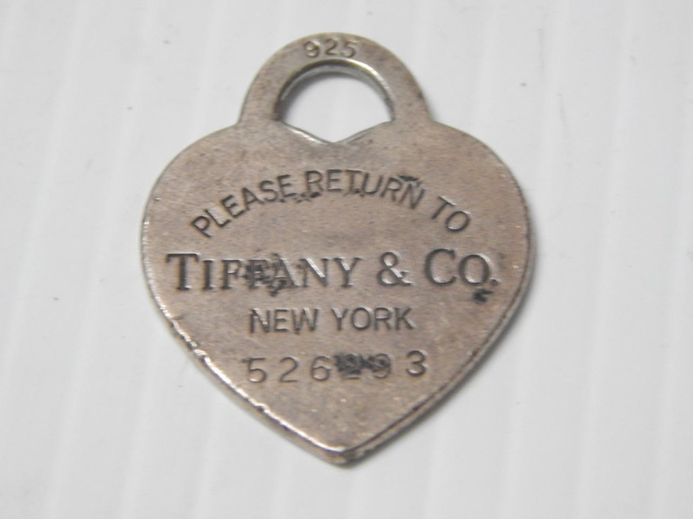 VINTAGE OLD RETURN TO TIFFANY 925 STERLING SILVER HEART PENDANT – BUY IT NOW