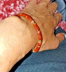 Handmade Natural Carnelian Beads Healing Crystal Gemstone Women Men Bracelet