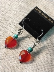 Special – Three Pairs Of Turquoise Earrings FREE SHIPPING