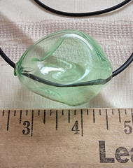 EUC 5 GORGEOUS Handblown Artisan Glass Pendants Necklaces Vibrant Art Boho