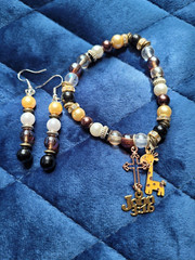Handmade Jewelry Bracelet and Earrings Set by North Star Jewelry and More