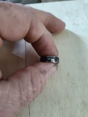 Genuine Handcrafted United States Quarter Coin Ring, Size 6.5
