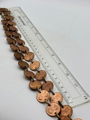 1982-1983 US 1 Cent Coin Necklace-Hand Crafted Copper Penny Necklace