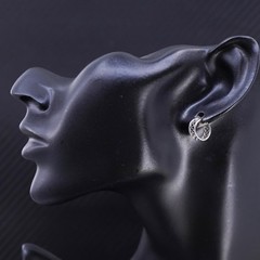 vintage sterling silver 925 handmade single ear cuff, earcuff