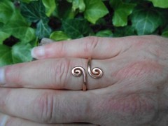 REAL COPPER RING Men Ladies Large Small Sizes Arthritis Band Viking Celtic Style