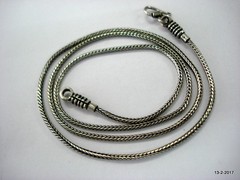 24 in.traditional design sterling silver chain necklace handmade chain necklace