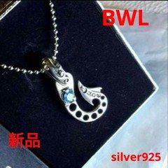 Bill Wall Leather 25th Anniversary Fish Hook Necklace USED from JAPAN
