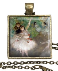 Edgar Degus Ballerinas Pendant Necklace Handcrafted Ballet Teacher Student Dance