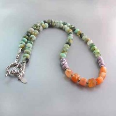 djs Sundance Azurite Sapphire Carnelian Sterling Silver Necklace Boho Lk Catalog