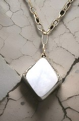 Denim Blue Lapis Reversible Pendant
