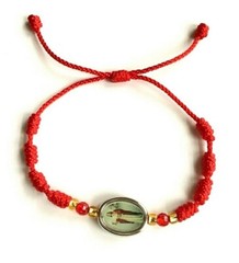 RED CORD SAINT BARBARA BRACELET / ROJO PULSERA DEL SANTA BARBARA