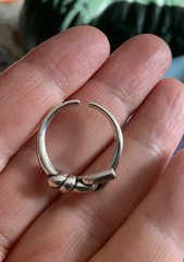 Sundance 925 Sterling Silver Sz 7 Knot Ring Modern Minimalist Statement Catalog