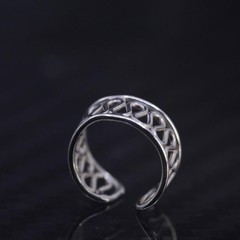 vintage sterling silver 925 handmade single ear cuff, earcuff