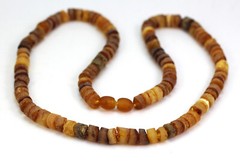 Baltic amber adult MEN unisex necklace handmade natural RAW, UNPOLISHED 16,15 gr