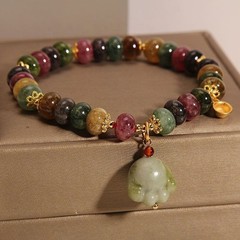 Chinese Rainbow Cat’s Claw Tourmaline Bracelet—Fashionable Women’s Bracelet