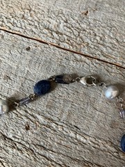 SILPADA Sterling Silver Blue Chalcedony, Iolite, Pearl, Sodalite Necklace