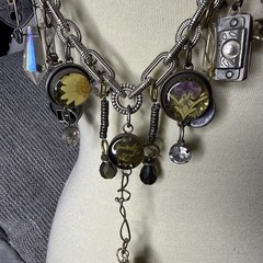 Unique Handcrafted Beaded Boho Tassel Necklace With Charms Beads Gorgeous