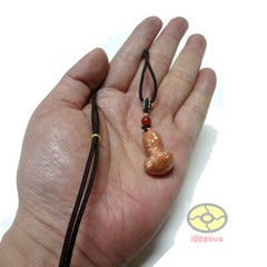 Yunnan Bornite Glimmer Copper New Design 1PCS Mushroom Shape Necklace Pendant