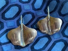 COPPER & SILVER LEAF EARRINGS