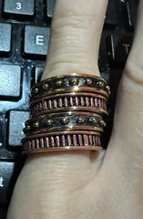Lot of 4 Studio Barse Rings Fun Stackable 5 1/2- 6 size
