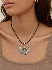 Isis necklace pendant – Egyptian goddess – Silver 900 – Egypt Amulet jewelry