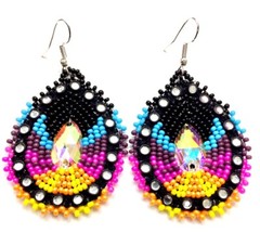 NEW NATIVE STYLE SEED BEADED HANDMADE FASHION HOOK EARRINGS E-4-81