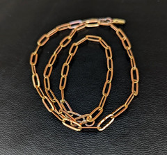 26 inch Pure Copper Paperclip Chain Necklace, Healing Copper Jewelry, Spiritual
