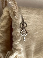 Annie LeBling Girls Forever Ring Size 6 Silver Infinity Symbol Cubic Zirconia