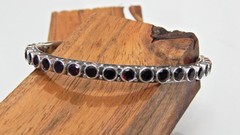 Natural Garnet Bengle 925 sterling silver jewelry handmade Bengle size 2-6
