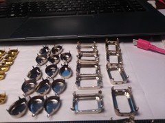 Jewelry Findings: Rhinestone and Cabochon Settings Different Sizes 11-01-2020