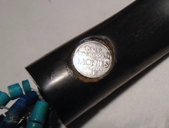 MONIES STATEMENT Turquoise/Blue HORN Clasp GERDA LYNGGAARD NECKLACE DENMARK 19″