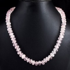 Best Quality Ever Rose Quartz 380.00 Cts Stunning Best Beaded Necklace RK 02E817