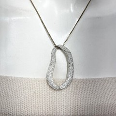 Swarovski Crystal Necklace With Large Pendant Adjustable 15 3/4″ to 18″