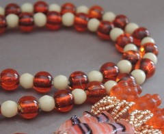 OOAK Artisan Sautoir Necklace Created from Vintage Beads (1930s–1970s)