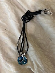 Necklace Modern Mood Changing Yin Yang Dolphins Pendant Pacific of Aquarium