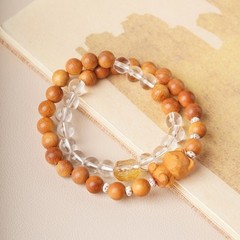 Barbie Sandalwood 0.8 Bracelet—Handmade Buddhist Prayer Beads Meditation Beads