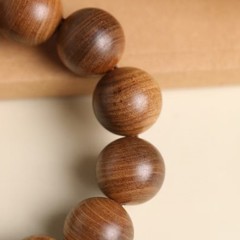 Natural Sandalwood Meditation Mala Bracelet for Women Buddhist Prayer Beads