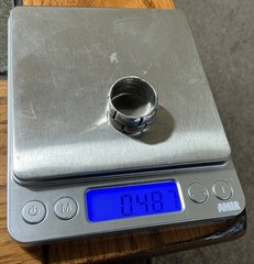 Cusco Ring, .size 10.5, 925 sterling silver, .487 troy ounces, lost wax cast