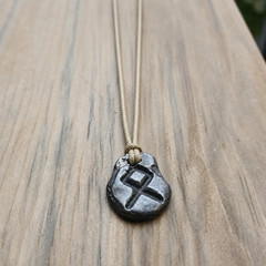 Othala Rune Pendant ᛟ [AGED FINISH] ᛟ Pewter Talisman for Ancestry & Heritage