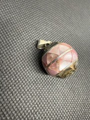 Mosaic Harmony Ball Pendant Pink MOP Abalone Shell