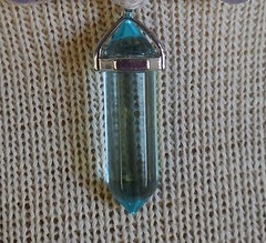 Fluorite Double Point Adjustable Hemp Necklace Aventurine Amethyst Stone Beads