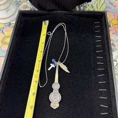 Adorned Crown Jewelry assemblage vintage United States Air Force button necklace