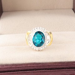 Apatite Gemstone 925 Sterling Silver Ring Handmade Jewelry Ring For Gift