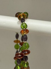 Glass Bead / Seed Bead / Wrap Bracelet 23035 – Brown / Green / Purple / Gold