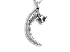 Sterling 925 Silver Eagle Talon Necklace, Handmade Bird Claw Jewelry