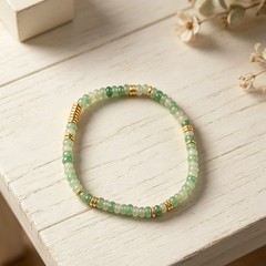 4mm Natural Green Aventurine Bead Jewelry, Healing Crystal Bracelet & Necklace