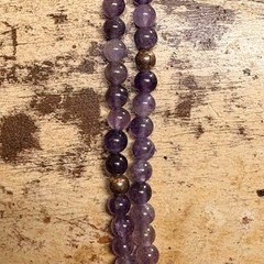 Jay King Necklace & Pendant Copper & Amethyst 18-21 Inches Vintage
